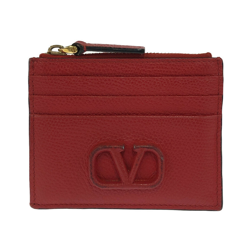 Valentino Garavani กระเป๋าสตางค์ กระเป๋าใส่เหรียญ มือสอง สไตล์ญี่ปุ่น สําหรับผู้หญิง
