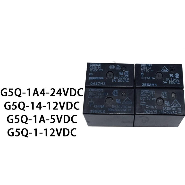 รีเลย์ Omron G5Q-1 G5Q-1A G5Q-14 G5Q-1A4 5VDC 12VDC 24VDC ยี่ห้อใหม่