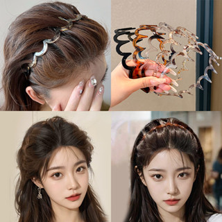 ที่คาดผมหยักแบบเรียบง่ายสําหรับผู้หญิง 2025 ที่คาดผมล้างหน้า…