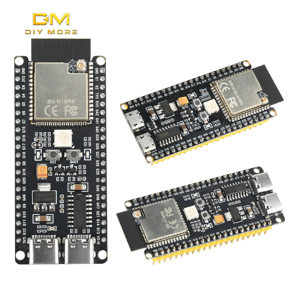 Diymore ESP32-S3-N16R8 Core บอร์ดพัฒนา WiFi บอร์ดพัฒนาบลูทูธ