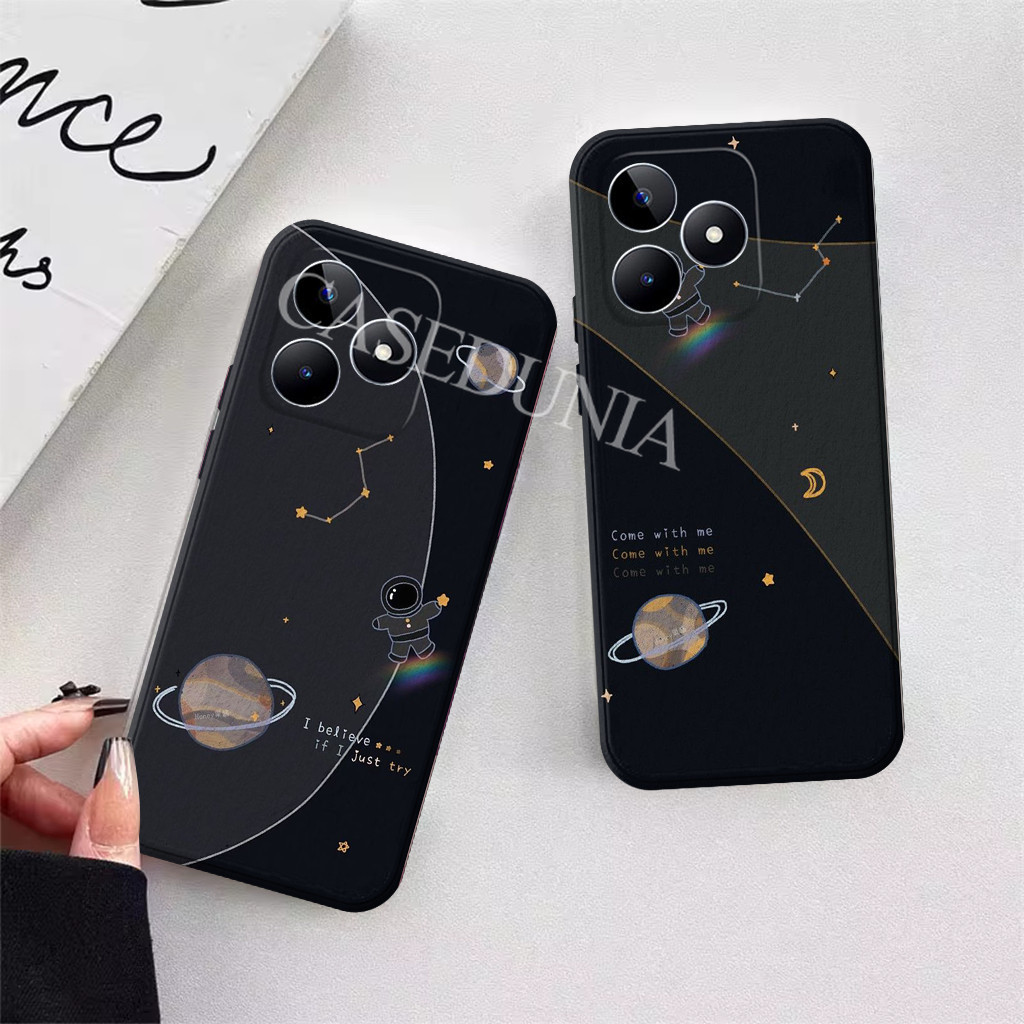 Realme C53 C51 C51s C63 Note 50 Silicone - Pl4net Motif - Softcase - Bumper - Casing - Protector