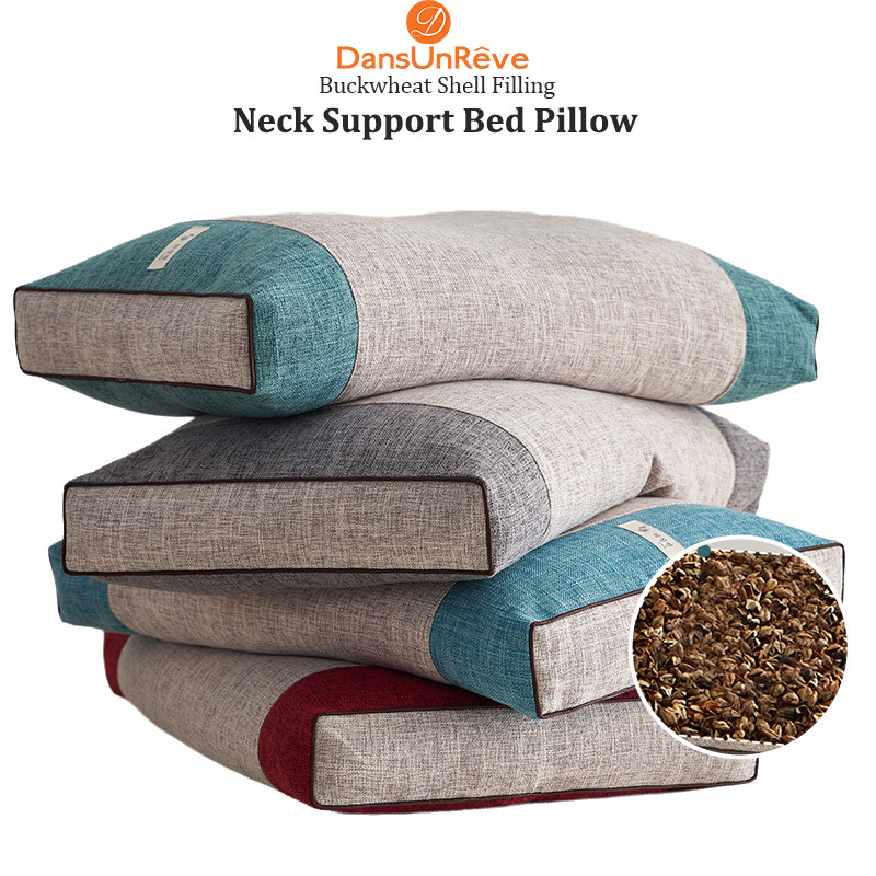 Dansunreve หมอน Buckwheat Shell pillow Bamboo หมอนขิด หมอนรองนอน หมอนรองคอ