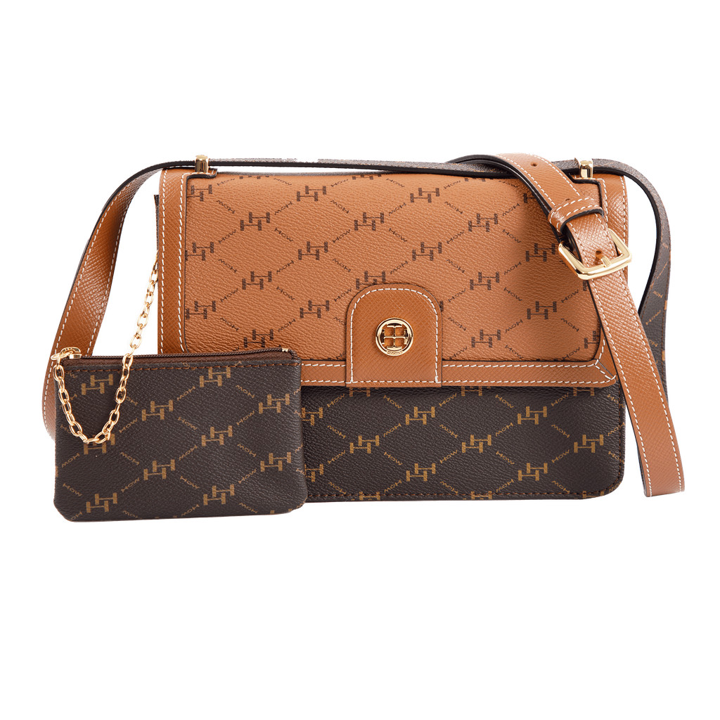 How กระเป๋าสะพายข้าง รุ่น OWEN (HHH0582BR) - สีน้ำตาล