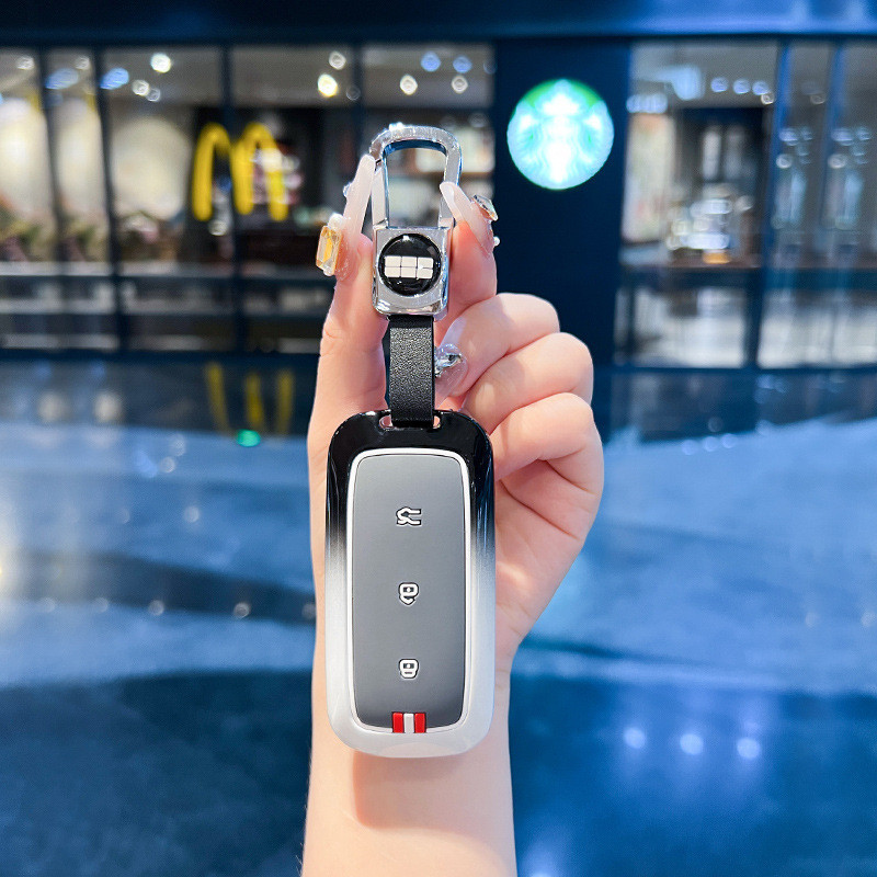 ใช้ได้กับเคสกุญแจ Geely EX5 E5 EX5 MAX EX5 PRO Galaxy L7 2023 MAX Starship E8 ใหม่ L6 เคสกุญแจรถยนต์