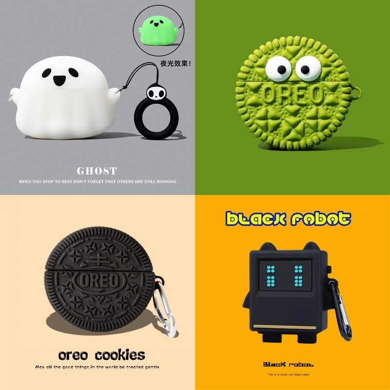 Stock Ready การ์ตูนเคสซิลิโคนน่ารักเข้ากันได้สําหรับ JEEP EW011 หูฟังฝาครอบป้องกัน