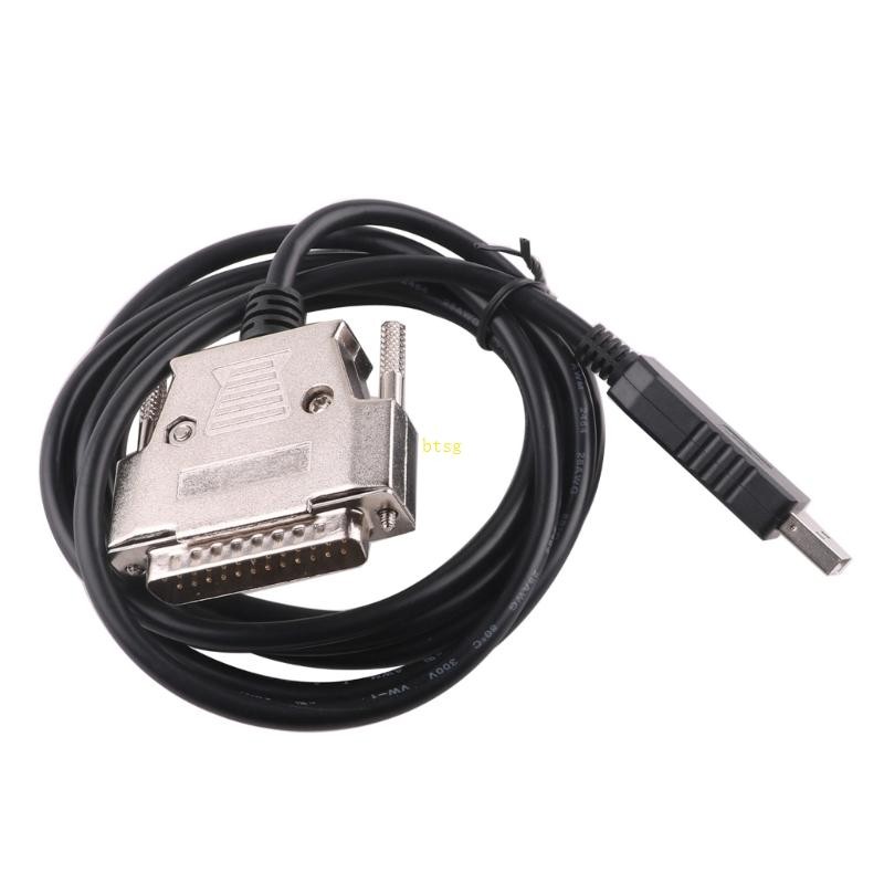 Bt USB To DB25 RS232 สายเคเบิลเครื่องพิมพ์ความเข้ากันได้ USB-DB25-MALE Cord Easy