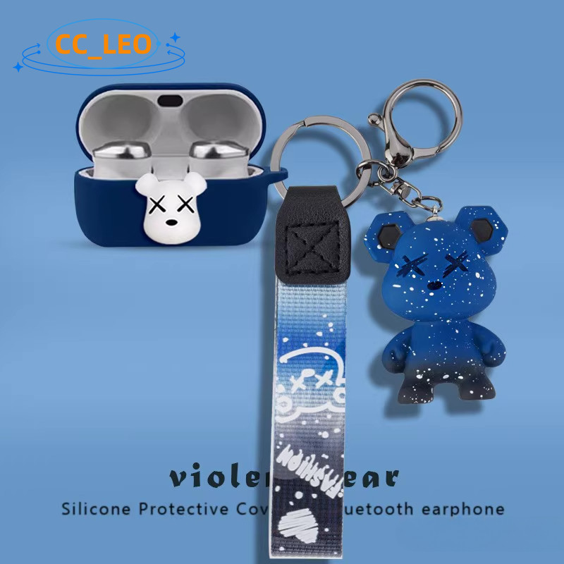 Case for Panasonic Technics EAH-AZ100 Cute Cat Keychain Silicone Soft Case Cartoon Pendant Technics 