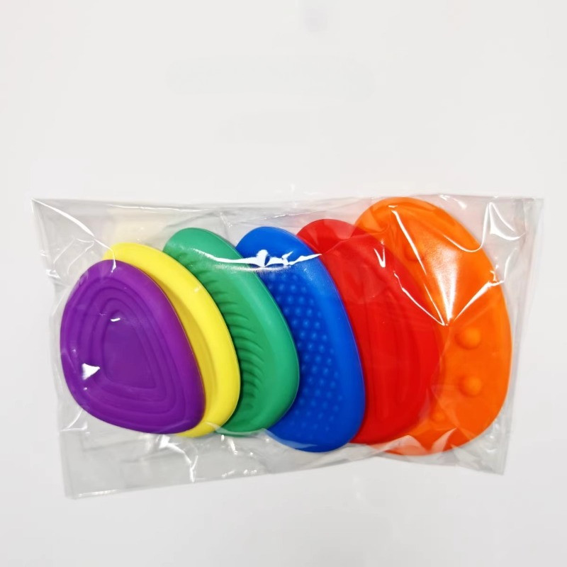 Sensory Fidget ของเล่นหินสําหรับเด็ก 6 แพ็ค Textured Soft Worry หินสําหรับออทิสติกวัยรุ่นความวิตกกังวลความเครียดบรรเทาของเล่นชุด ราคา ถูกที่สุด ดีลบีเคเค แกลเลอรีภาพที่ 9