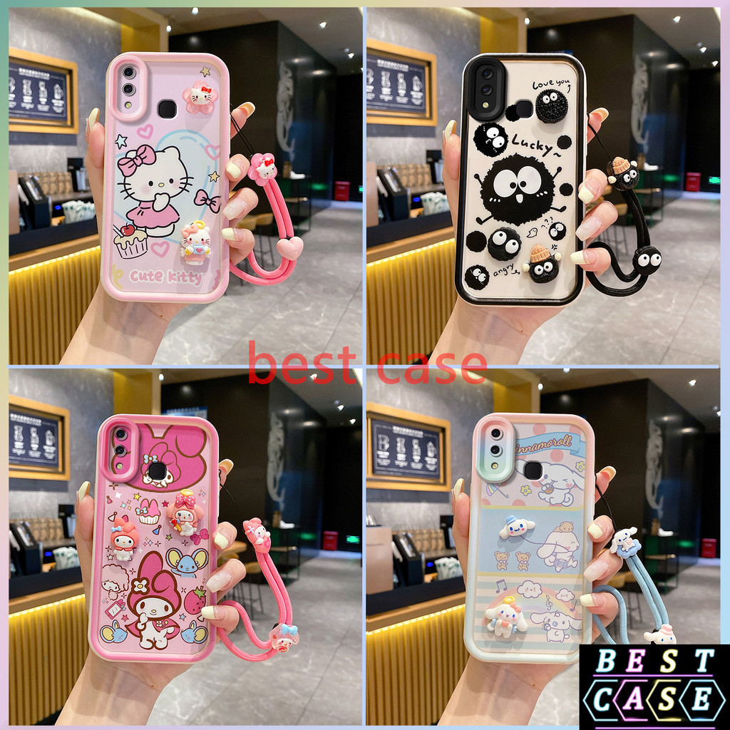 เคส Vivo Y97 เคส Vivo V11 เคส Vivo V11i เคส Cinnamoroll และ ‌Hello Kitty ลายการ์ตูนสามมิติรูปตุ๊กตาเ