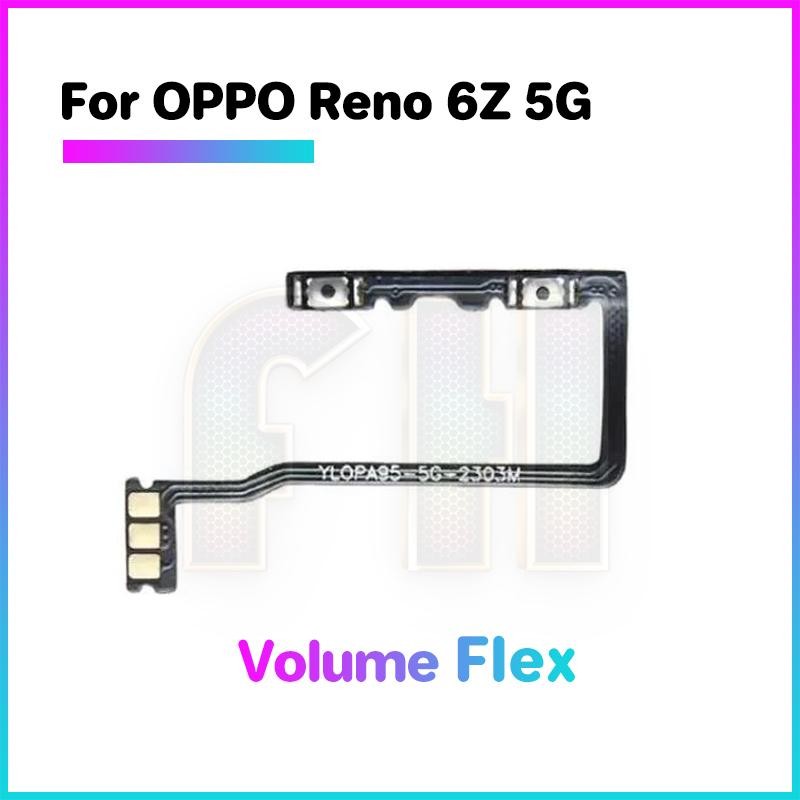 ปุ่มปรับระดับเสียงเปิดปิด Flex Out ปุ่มด้านข้างสําหรับ oppo reno 6z 5g สวิทช์เปิด OFF Key Mute Volume ปุ่มควบคุมริบบิ้น Flex สาย