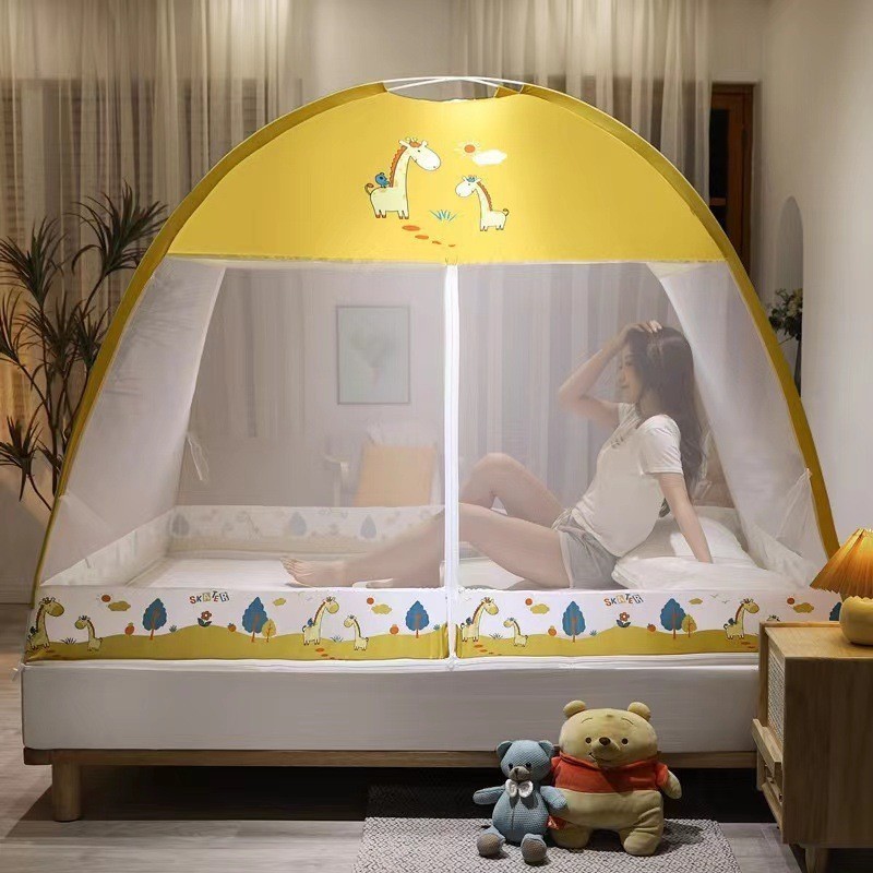 มุ้งกันยุง 【4ฟุต 5ฟุต 6ฟุ】 มุ้งครอบผู้ใหญ่ มุ้งเต็นท์ กันแมลง ป้องกันเด็กตยง มุ้งกันยุงแบบมีซิป มุ้งมีประตู - รูปที่ 2