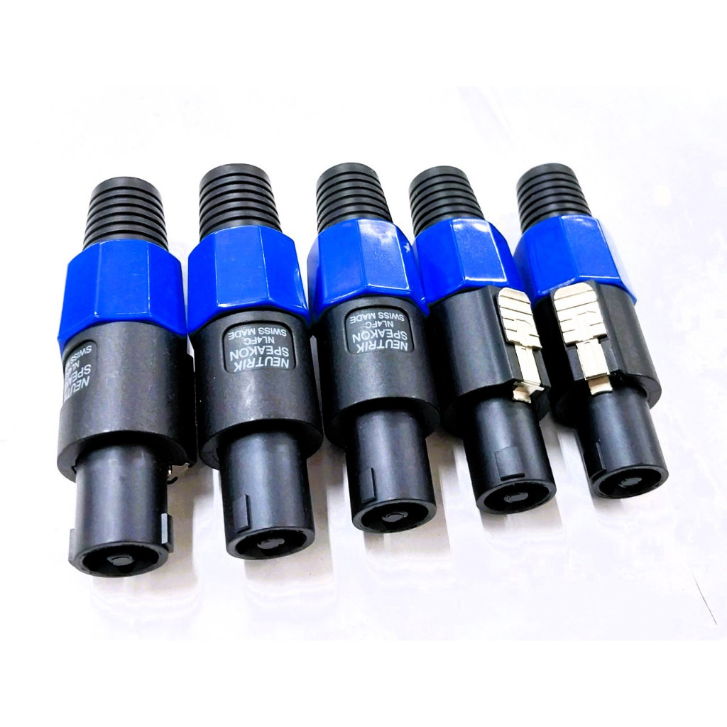 NEUTRIK (Coda) SPEAKON NL4FC แจ็คลําโพงสีน้ําเงิน