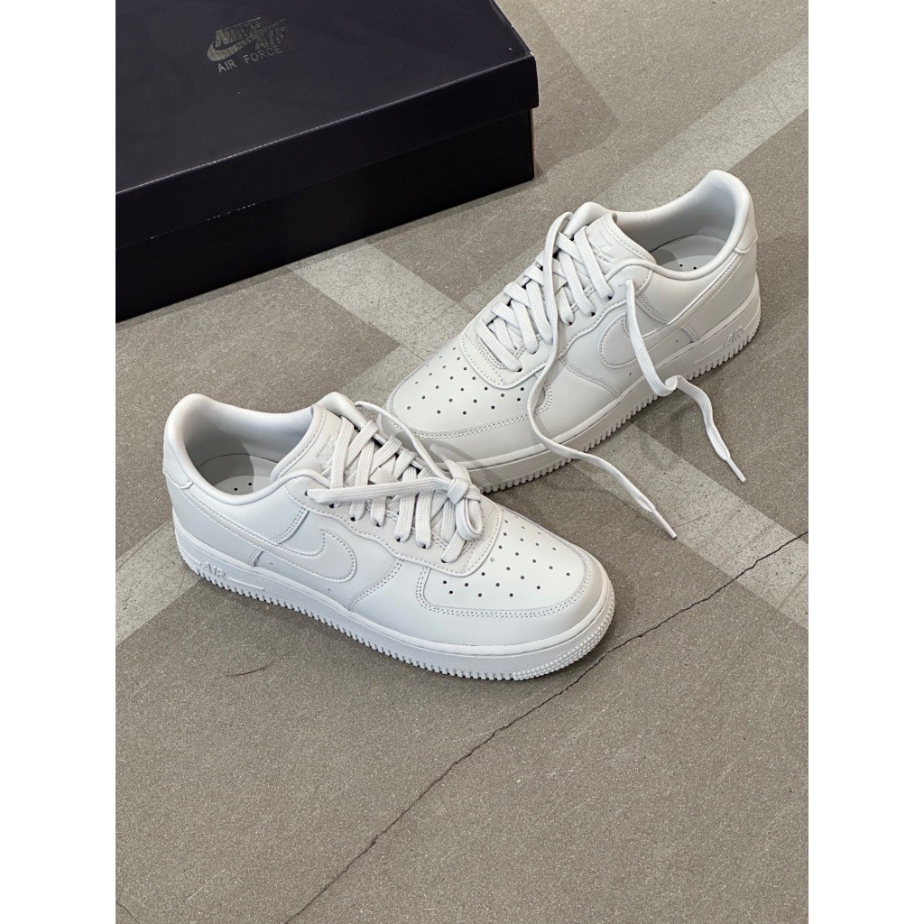 sneakers Nike Air Force 1 Low white white black black white รองเท้า light