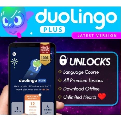 Duolingo Plus v5.100 2023 APK 🔥Unlock Language Courses 🔥 Unlimited Hearts 🔥Unlock All Features &amp; Lesson🔥