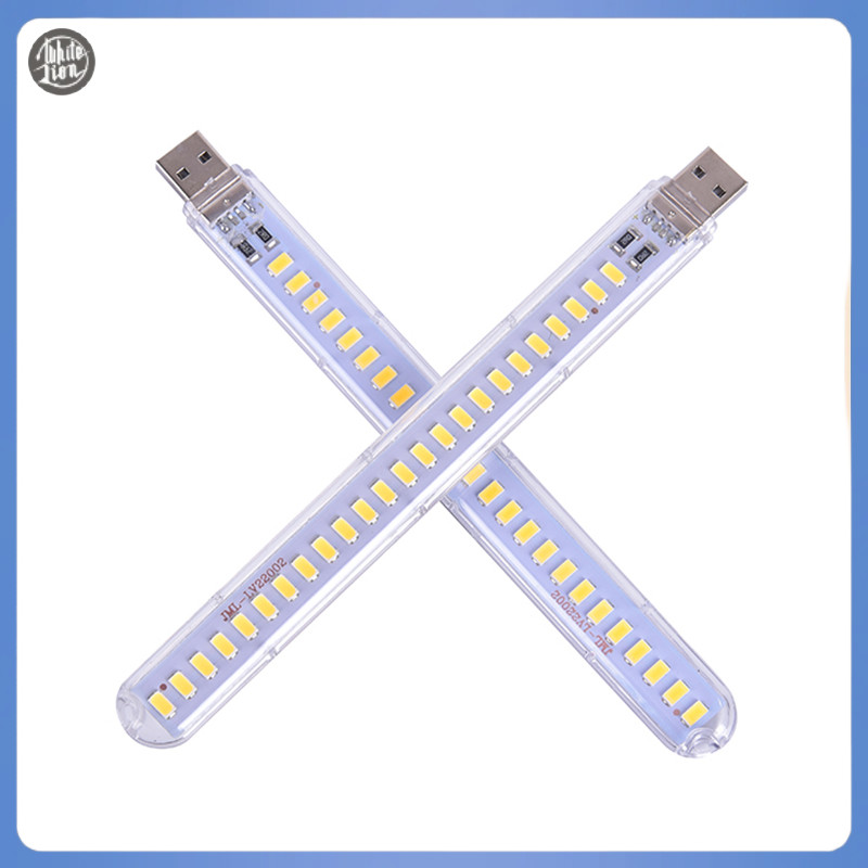 Wl| ใหม่ โคมไฟตั้งโต๊ะอ่านหนังสือ LED 24 ดวง 5V 12W USB