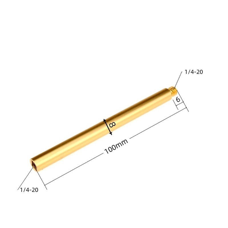 Kikin สําหรับ 1 4 เกลียวขาตั้งกล้อง Extension Poles ขาตั้งกล้อง Monopods โลหะ Extension Rod ขาตั้งกล้อง Extension Rod - รูปที่ 6