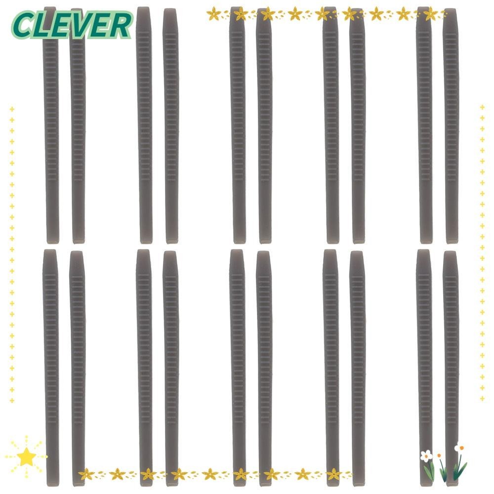 Clever ชุดปลอกสวมขาแว่นตา ซิลิโคน กันลื่น สีเทา สําหรับกลางแจ้ง