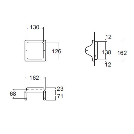 กล่องใส่ทิชชู่ American Standard TF-9011-WT ที่ใส่กระดาษชำระเซรามิก รุ่น Standard