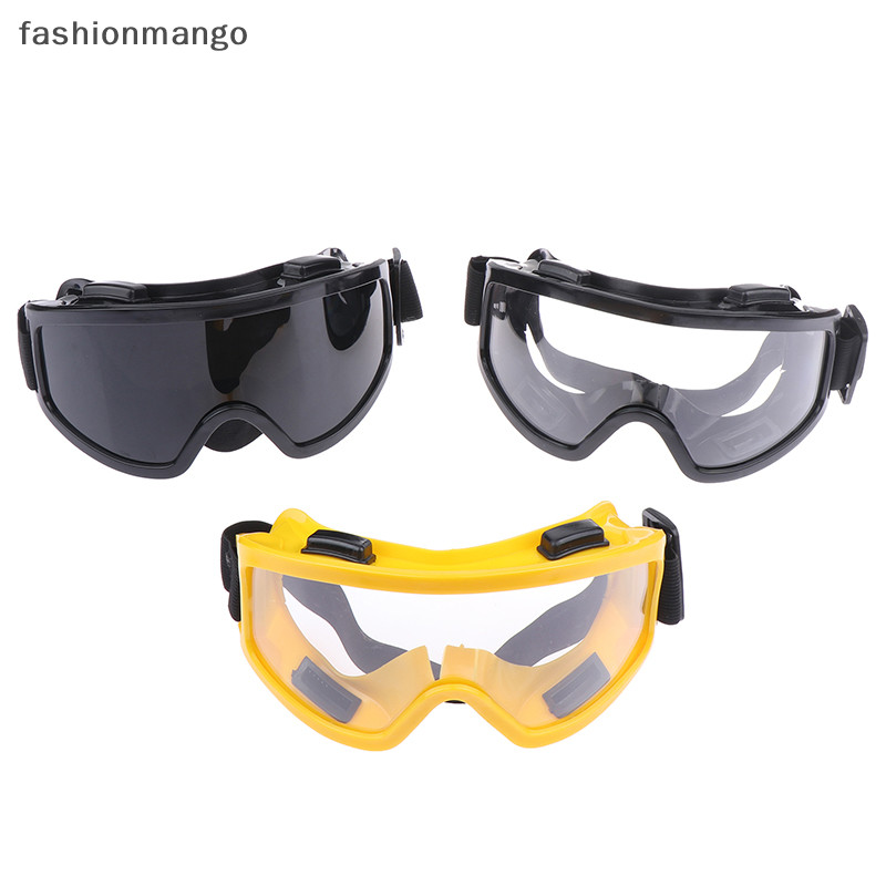 [fashionmango] แว่นตานิรภัย ป้องกันฝุ่น ป้องกันน้ํากระเซ็น เลนส์ใส สําหรับทํางานวิจัยอุตสาหกรรม พร้อมส่ง