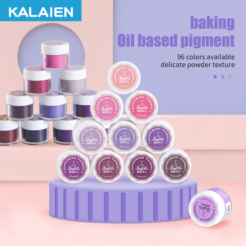 KALAIEN มูสเค้ก ฟองดองท์ เคลือบสี เบเกอรี่ น้ําตาล ดอกไม้ ส่วนผสมที่ละลายน้ําได้ 96 สี