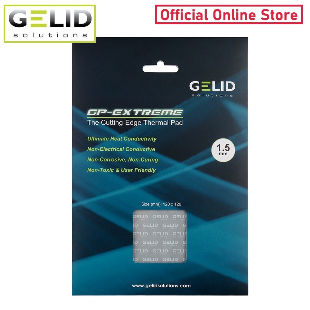 [Gelid Solutions Store] GP-EXTREME Thermal Pad 120x120x1.5 mm./12.0 W/mK (TP-GP01-S-C)