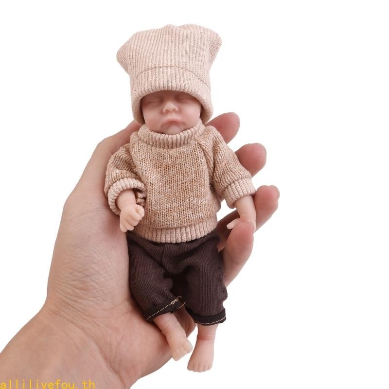 Live ของเล่นเด็ก ตุ๊กตาเด็กทารกแรกเกิด ซิลิโคน แฮนด์เมด 6 นิ้ว