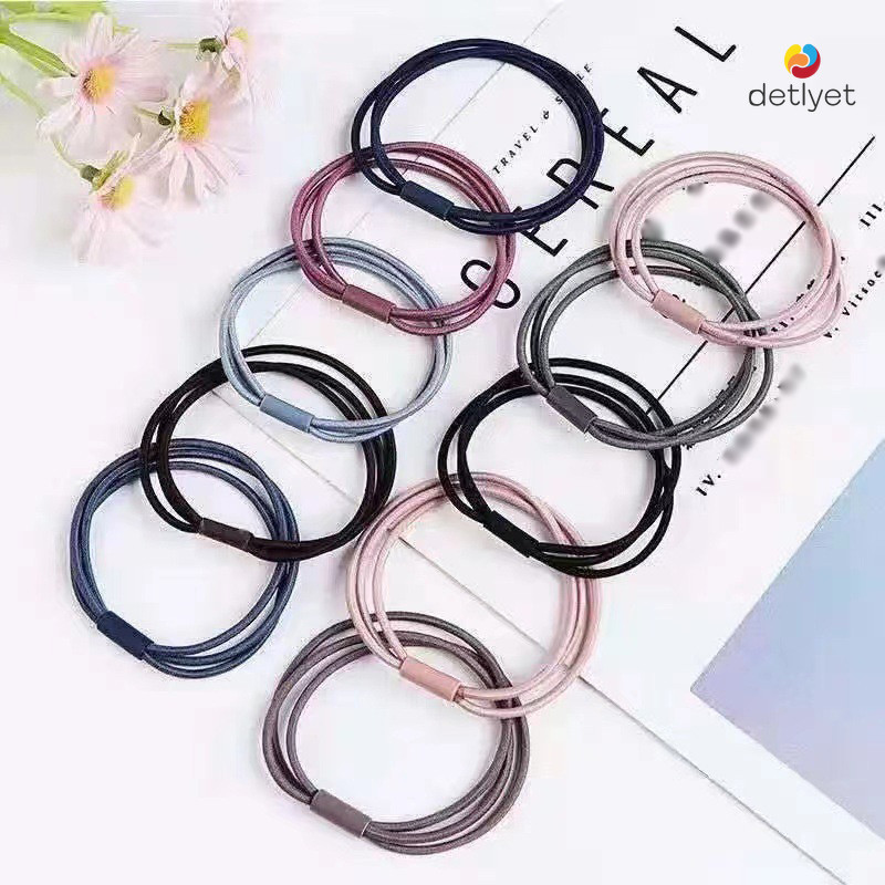 COD🌷พร้อมส่ง-1บาทยางรัดผมสีพื้นสไตล์เกาหลีแฟชั่นความยืดหยุ่นสูงเรียบง่ายเครื่องประดับผมสำหรับผู้หญิงขายส่ง-detlyet