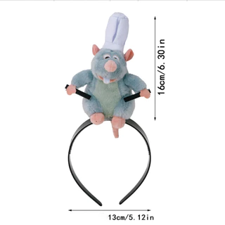💖COD ที่คาดศีรษะ Ratatouille ผ้ากํามะหยี่ขนนิ่ม Ratouille Remy ของขวัญวันเกิด