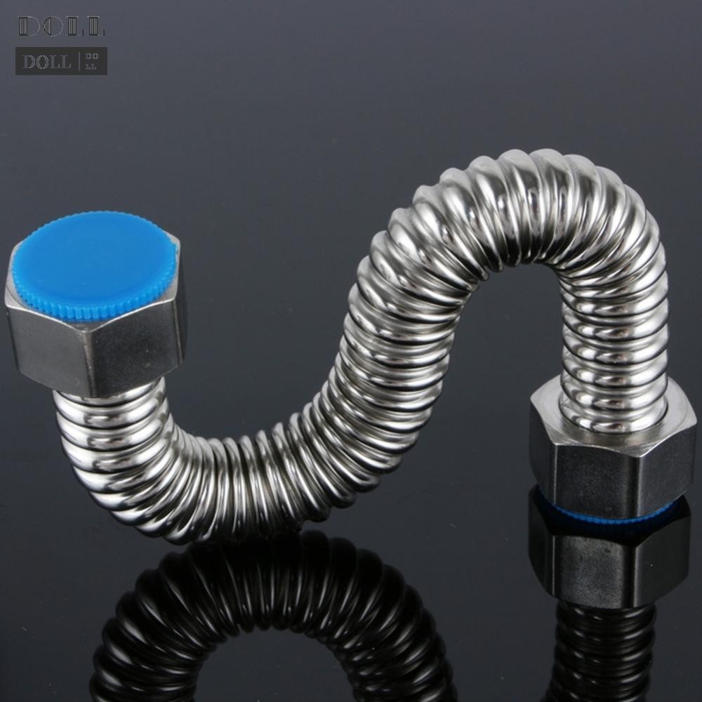 NEW&gt;&gt;Adjustable Length Stainless Steel Plumbing Pipe Hose G1/2 Water Heater Connector