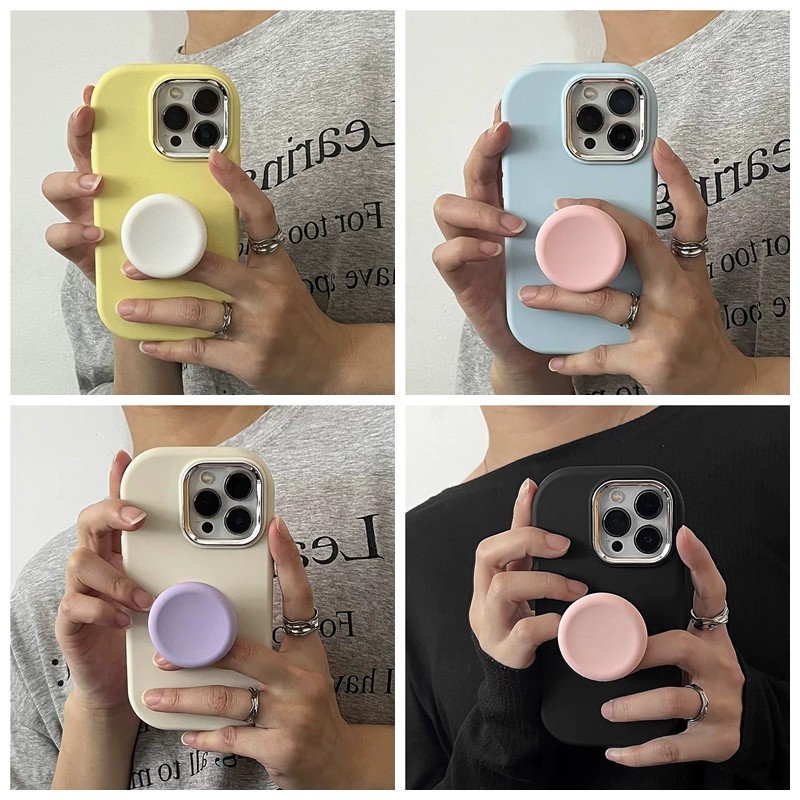 เคสโทรศัพท์มือถือ TPU แบบนิ่ม สีมาการอง มีป็อบอัพ สําหรับ Vivo V30 Pro 5G V29 Pro V27 Pro V27E V23 V21 V21S V20 Pro Y77 5G Y76S Y74S Y76 Y16 Y02S