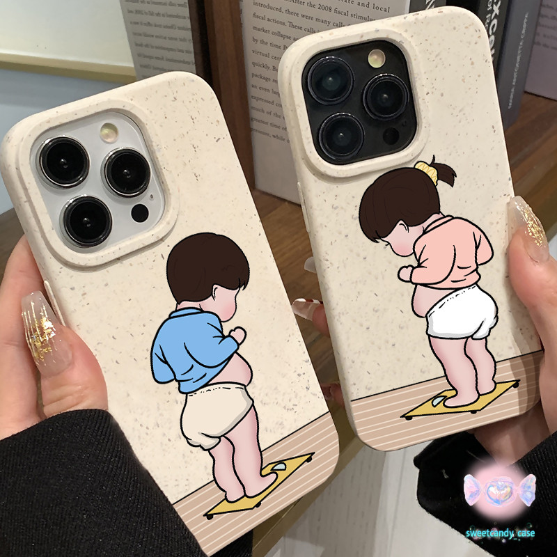 [รุ่นคู่] ใช้งานร่วมกับiPhone 7 8 15 14 PlusหญิงX XR XS 14 7 8 11 12 13 Pro Max SE 2020 12 13 MINI Boysเคสโทรศัพท์ case
