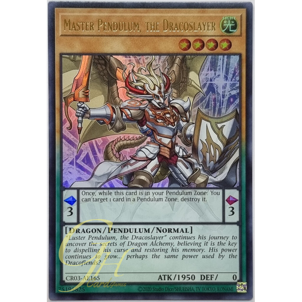 Yugioh [CR03-AE165] Master Pendulum, the Dracoslayer (Ultra Rare)