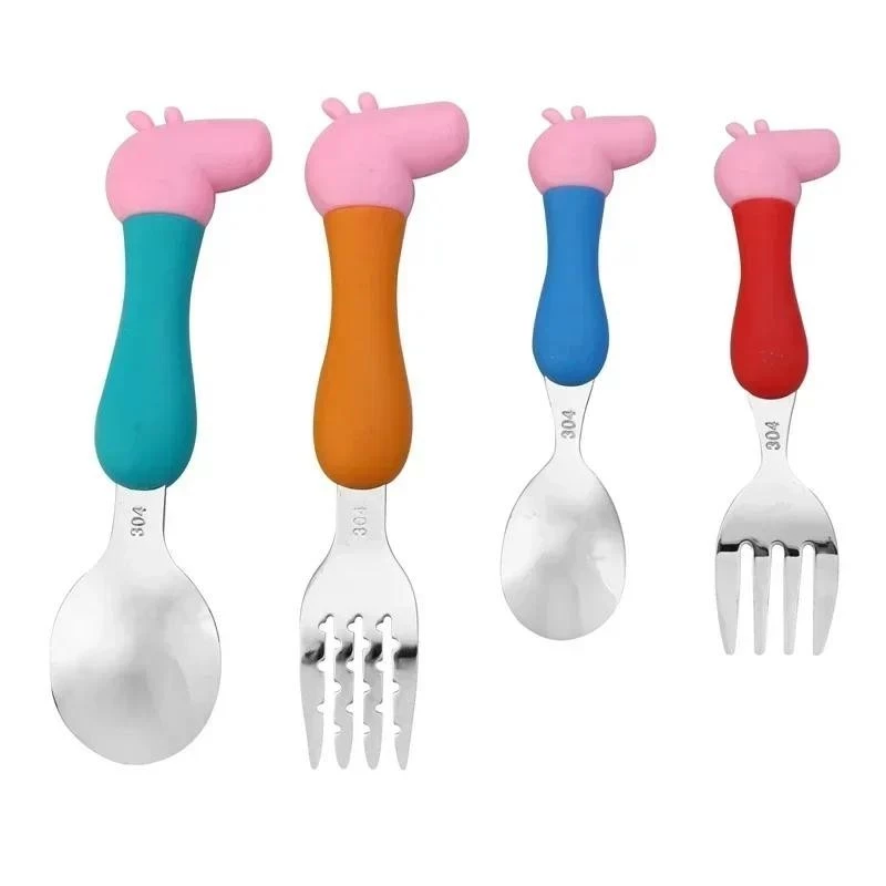Peppa Pig บนโต๊ะอาหาร ส้อม ช้อน ตุ๊กตา แอคชั่น ของเล่น George Pig Dad Mom การ์ตูน อะนิเมะ รูป ปาร์ตี้ ของเล่น ของขวัญ สําหรับเด็กผู้ชาย และเด็กผู้หญิง thumbnail 4