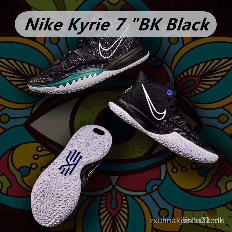 Nike Kyrie 7 รองเท้าบาสเก็ตบอล ข้อสูง ระบายอากาศ สีดํา 20 สี สําหรับผู้ชาย 01 YVYZ