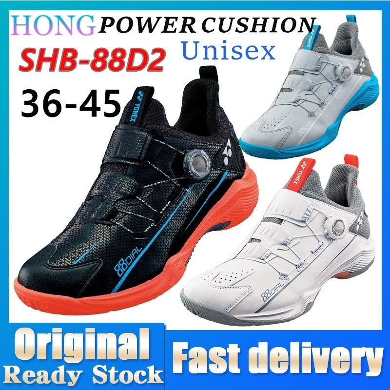 Yonex power cushion ใหม่ รองเท้าแบดมินตัน ระบายอากาศ กันลื่น 88d2 88dial2 (boa) สําหรับผู้ชาย ผู้หญิ