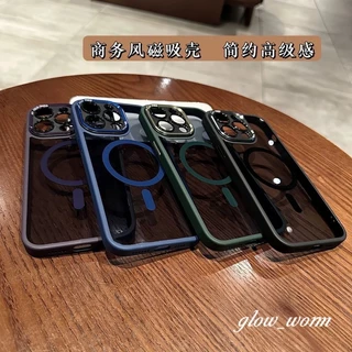 Magnetic PC Hard กรอบโลหะเคสโทรศัพท์สําหรับ iPhone 17 16 15 14 13 12 11 Pro Max Plus Air