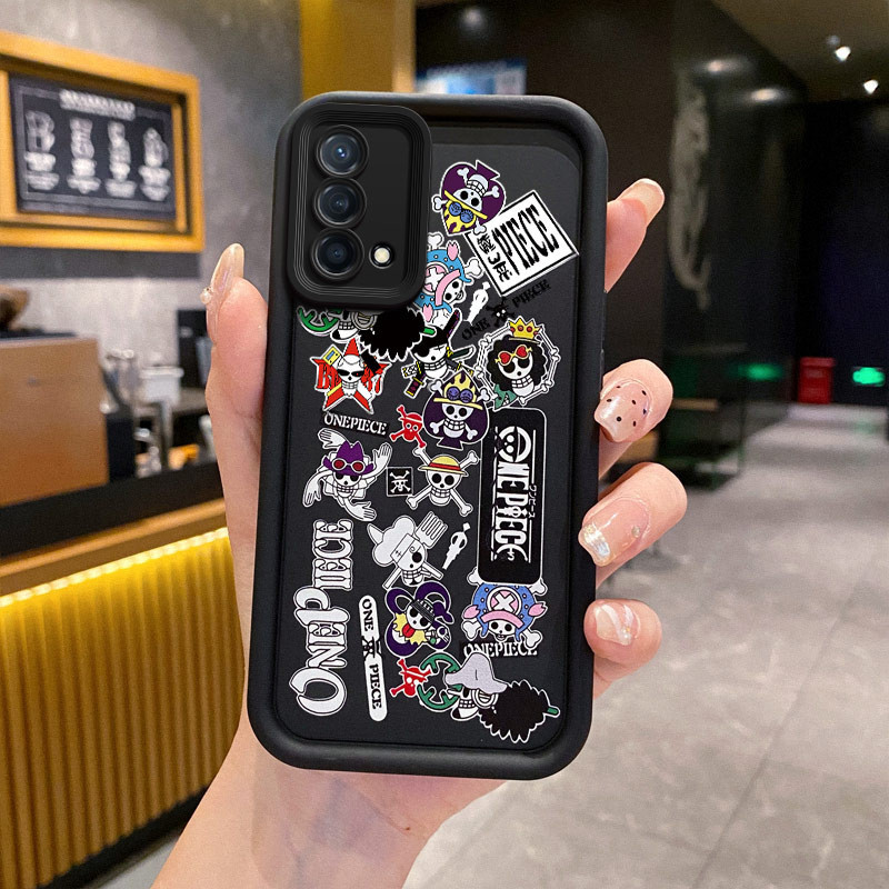 สําหรับ OPPO A95 เคสซิลิโคน Soft TPU กันกระแทกรูปแบบการ์ตูน Full Protcetion เคสโทรศัพท์สําหรับ OPPO 