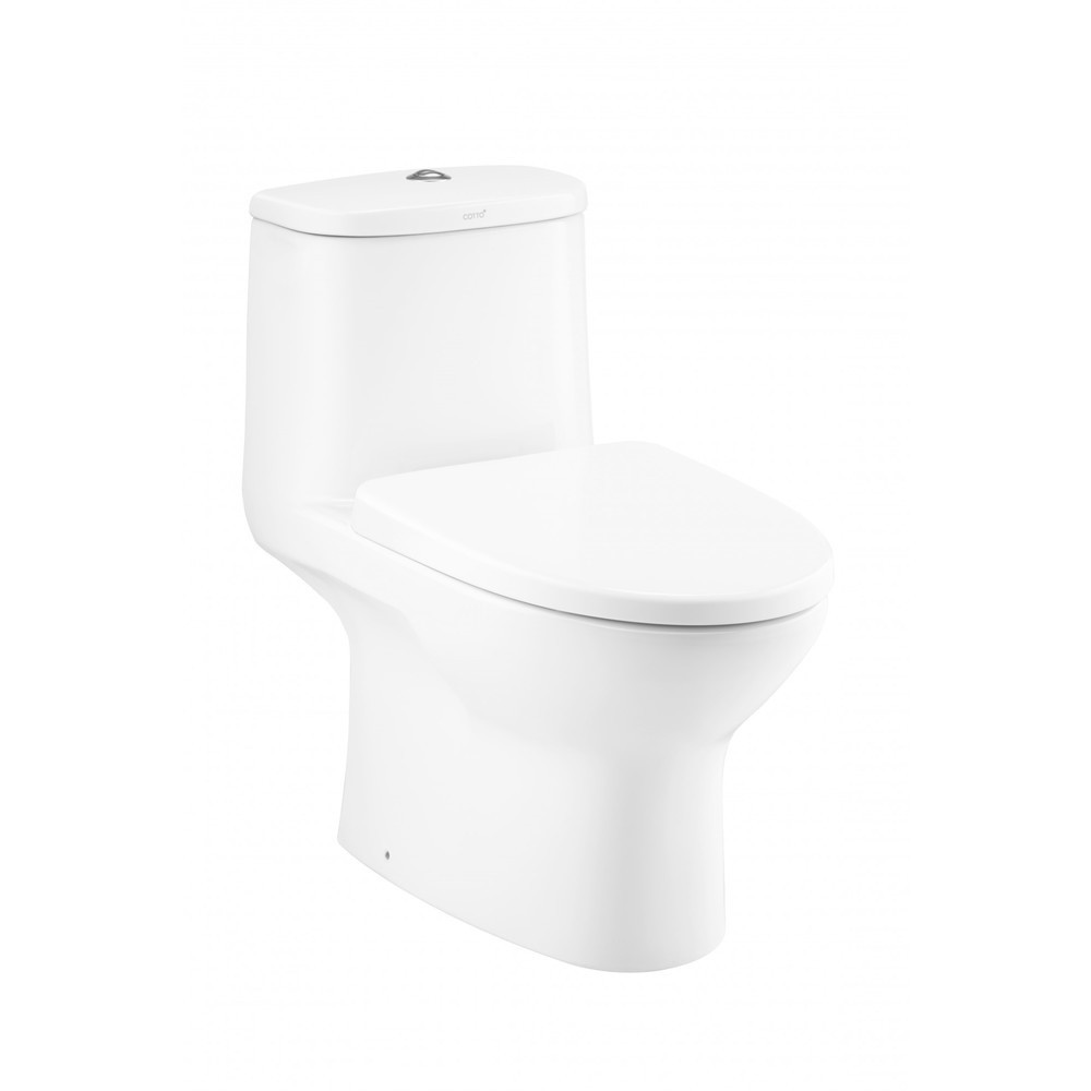 LOCAL789 Cotto สุขภัณฑ์ชิ้นเดียว แบบกดบน  3/4.5  รุ่น C1053 MICC + C91252 ร้านอยู่ในไทย