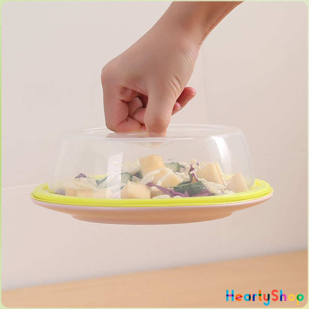 HeartyShop ฝาครอบอาหาร ฝาปิดอาหาร ฝาครอบสุญญากาศ วางซ้อนกันได้ กันฝุ่นแมลงวัน Fresh-keeping cover - รูปที่ 5
