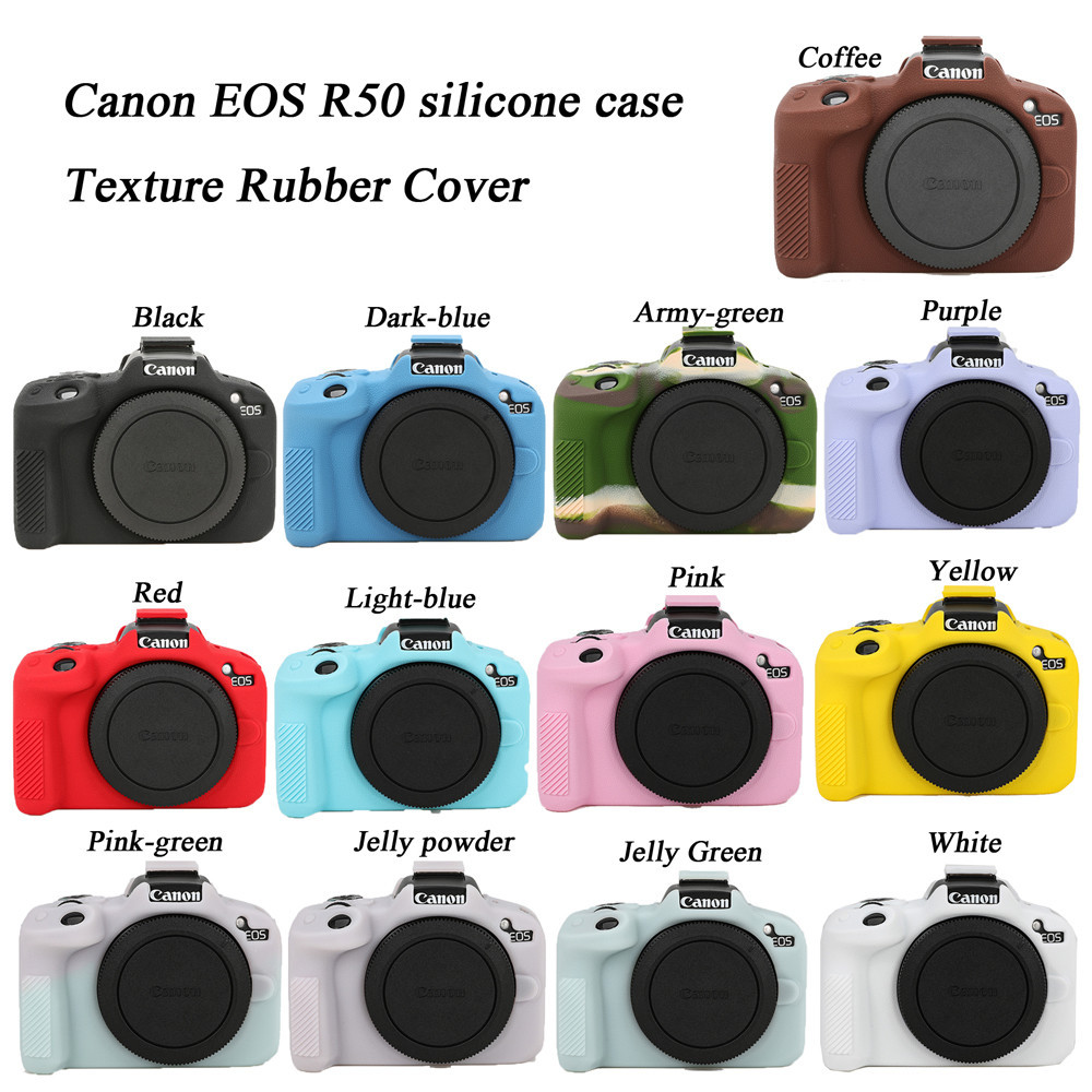 Texture Canon R50 เคสซิลิโคนสําหรับกล้อง Skin Protector สําหรับ Canon EOS R50