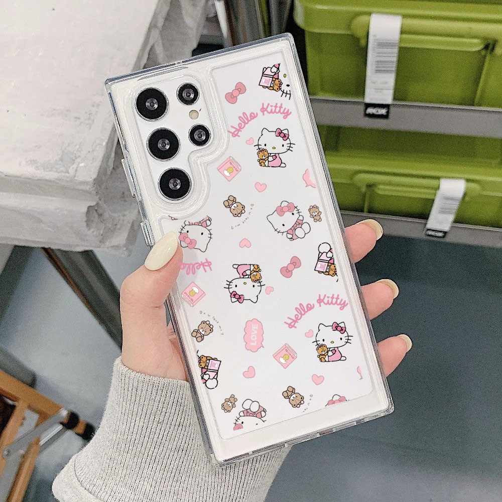 เคสใส ลายการ์ตูน น่ารัก Samsung A06 A16 S24FE A55 A15 A25 A35 A05 A05S A14 A24 A34 A54 S24 S22 S23 FE ULTRA เคสโทรศัพท์
