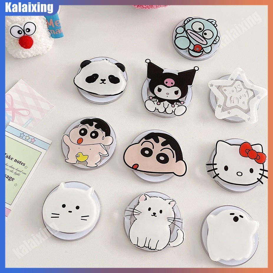 ขาตั้งโทรศัพท์มือถือ แบบแม่เหล็ก ลายการ์ตูนชินจังน่ารัก พับได้ กันตก สําหรับแท็บเล็ต โทรศัพท์มือถือ