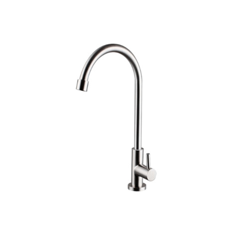 LOCAL789 Verno ก๊อกอ่างล้างจานเคาเตอร์สแตนเลส 304 ด้ามปัดเลขหนึ่ง ทรง U รุ่น VN-24303 ร้านอยู่ในไทย