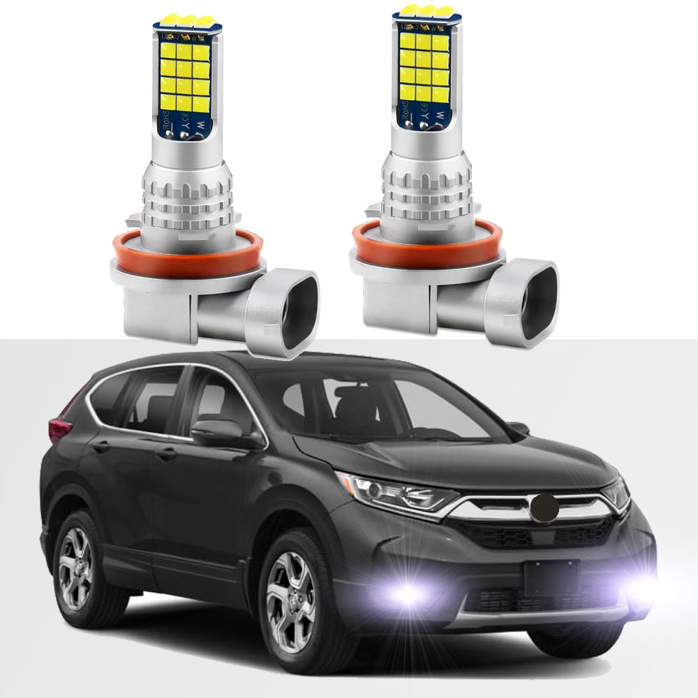 หลอดไฟตัดหมอก LED สีขาว สําหรับ Honda CRV CR-V 2002-2019 2020 2021 2 ชิ้น