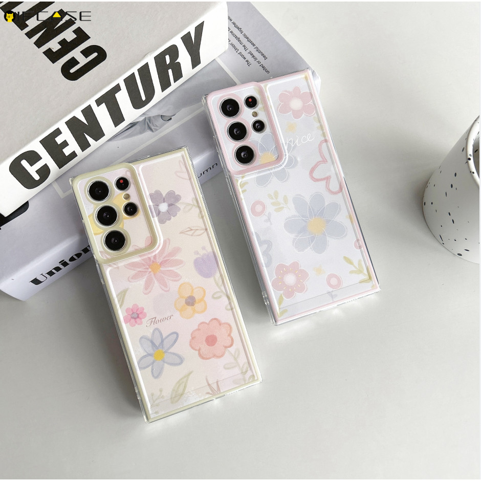 เคสโทรศัพท์ซิลิโคน แบบนิ่ม ลายดอกทิวลิป และดอกทานตะวัน สําหรับ Samsung Galaxy M54 M53 M52 M51 M34 M33 M32 4G M23 M13 5G