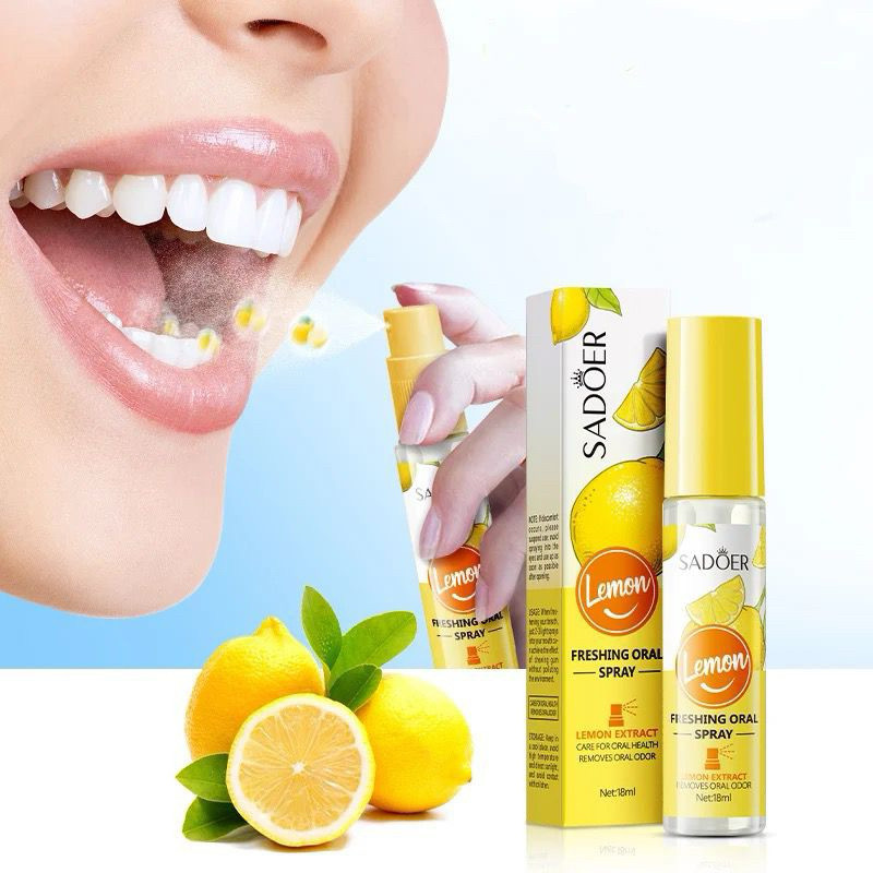 Lemon Mouth Spray – Instant Fresh Breath & Bad Breath Removal for Oral Hygiene