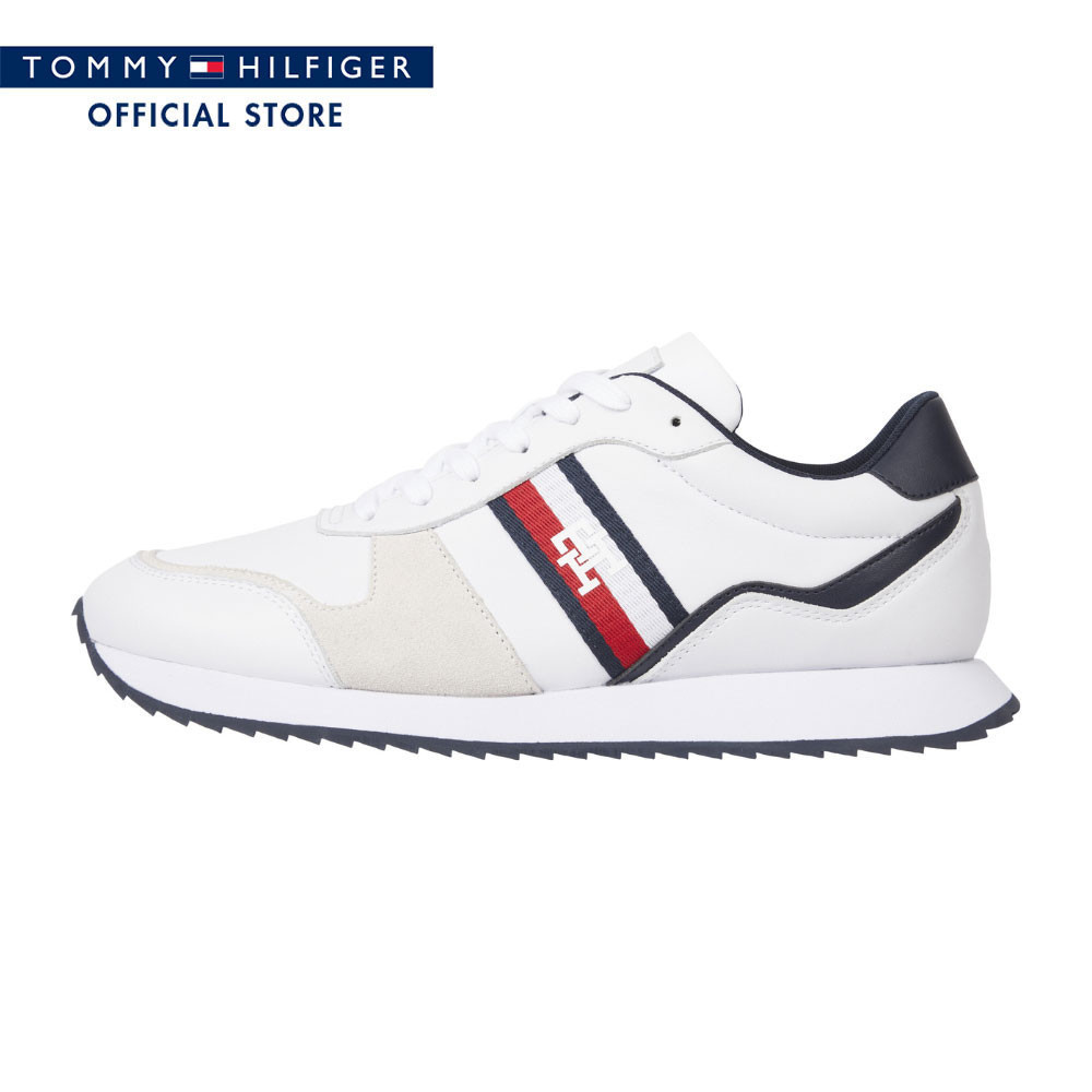 Tommy Hilfiger รองเท้าผ้าใบ ผู้ชาย รุ่น FM0FM04714 YBS - สีขาว