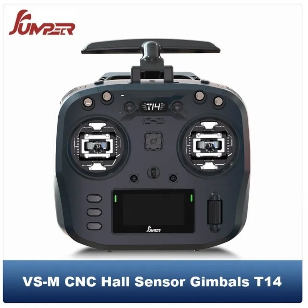 ELRS 2.4GHz Jumper T14 CNC HALL Sensor Gimbals 2.42 OLED Screen Radio Controller ELRS EdgeTX อุปกรณ์โดรน Drone