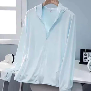 จัดส่งจากประเทศไทย✅ เสื้อกันแดด UPF50+ ผ้าไอซ์ สำหรับกิจกรรมกลางแจ้ง รุ่นใหม่ ชุดฤดูร้อน หลายสี