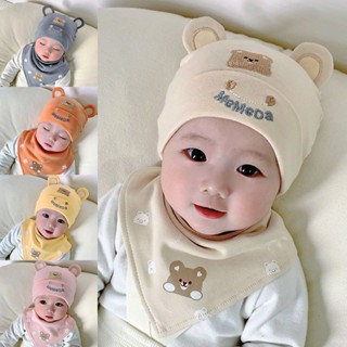 หมวกเด็กแรกเกิดผ้าฝ้ายแท้ 0-12 เดือนหมวกสวมหัวเด็กผ้าฝ้ายหมว…